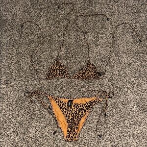 Triangl Vinca Swimwear Leopard Print Bikini Set